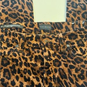 Talbots Animal Print Trousers